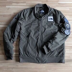 The North Face Men's Vintage Rare Jester Bomber Jacket Olive Green Patch Small